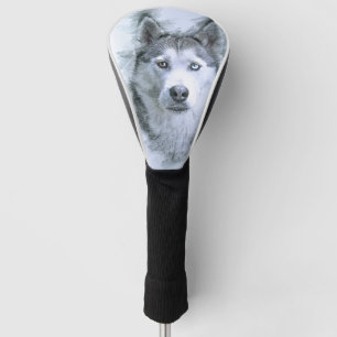 Hund Siberischer Husky Zeichnend Schlittenhund Ott Golf Headcover