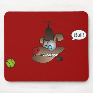 Hund sieht Ball Mousepad