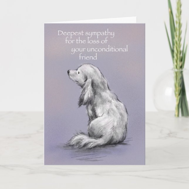 Hund sitzt auf seinem Rücken, Entschuldigung für d Karte (Vorderseite)