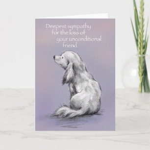 Hund sitzt auf seinem Rücken, Entschuldigung für d Karte