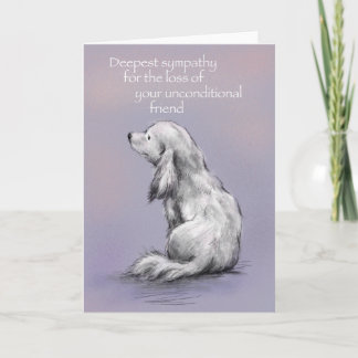 Hund sitzt auf seinem Rücken, Entschuldigung für d Karte