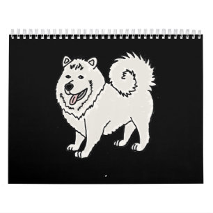 Hund   Smilenows Funny Samoyed Husky Cartoon Kalender