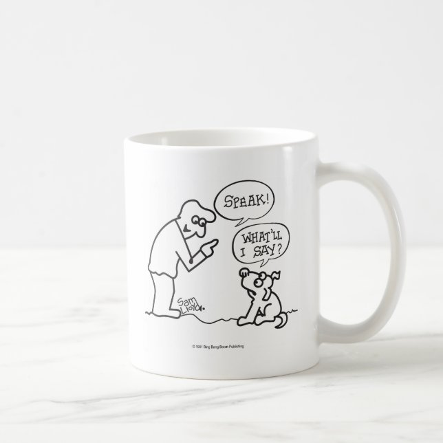 Hund-Speak Tasse (Rechts)
