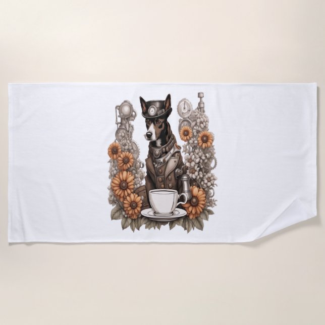 Hund Strandtuch (Vorderseite)