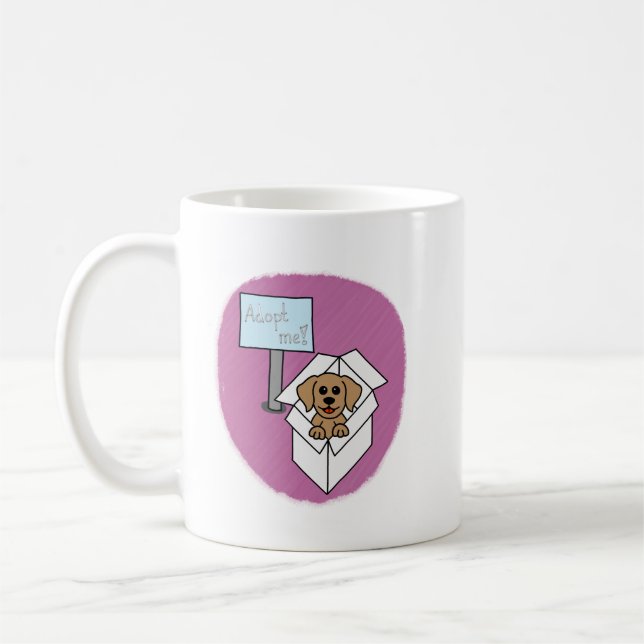 Hund sucht Zuhause Kaffeetasse (Links)