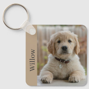 Hund Süßestes Je Minimalist Tier Name Foto Schlüsselanhänger