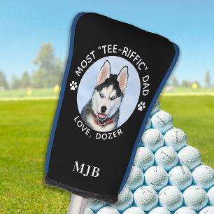 Hund T-Shirt-Riffic Vater Personalisiert-Foto-Putt Golf Headcover