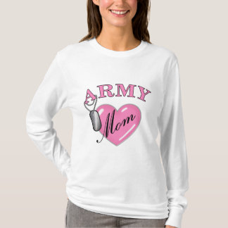 Hund Tag2 des Armee-Mama-Herz-N T-Shirt