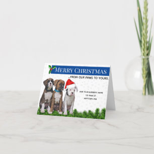 Hund Themed Christmas Cards, Veterarinay Dankeskarte