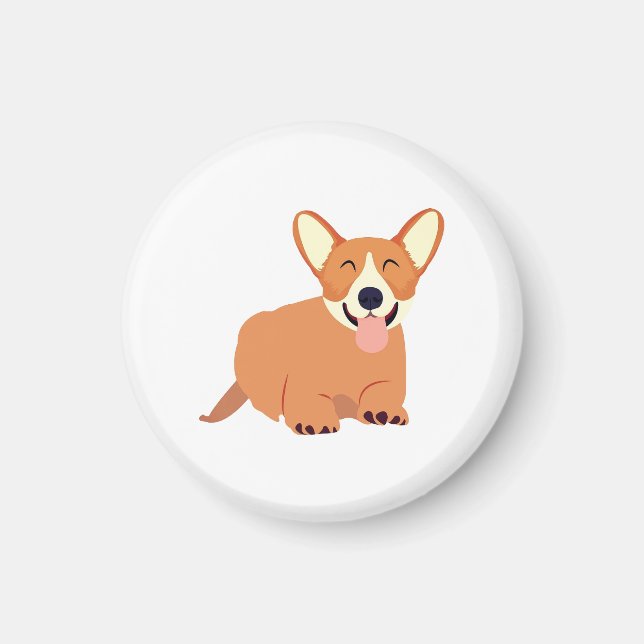 Hund, Tier, Kunst Magnet (Vorne)