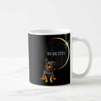 Hund Totale Sonnenfinsternis 2024 Totalität Lustig Kaffeetasse