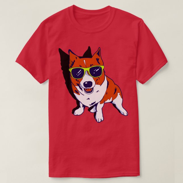 Hund trägt seine Sonnenbrille T-Shirt (Design vorne)