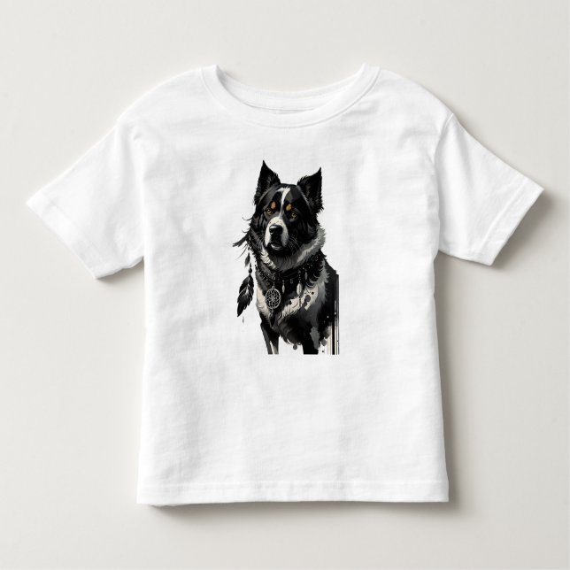 Hund, Träumer, Amulet, Talisman, Kleinkind T-shirt (Vorderseite)