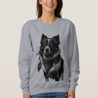 Hund, Träumer, Amulet, Talisman, Sweatshirt