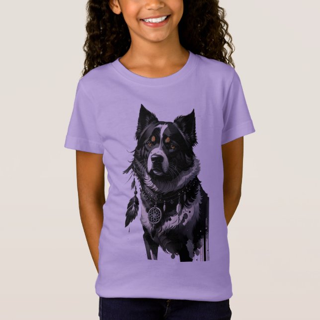 Hund, Träumer, Amulet, Talisman, T-Shirt (Vorderseite)