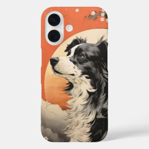 Hund Ukiyo-e iPhone 16 Hülle