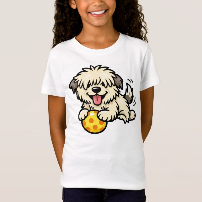 Hund und Ball T-Shirt (Vorderseite)