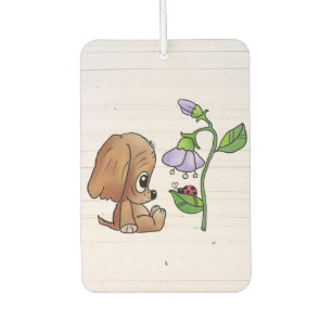 Hund und Blume Autolufterfrischer