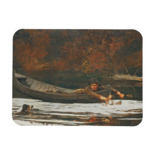 Hund und Hunter, 1892 (Öl auf Leinwand) Magnet