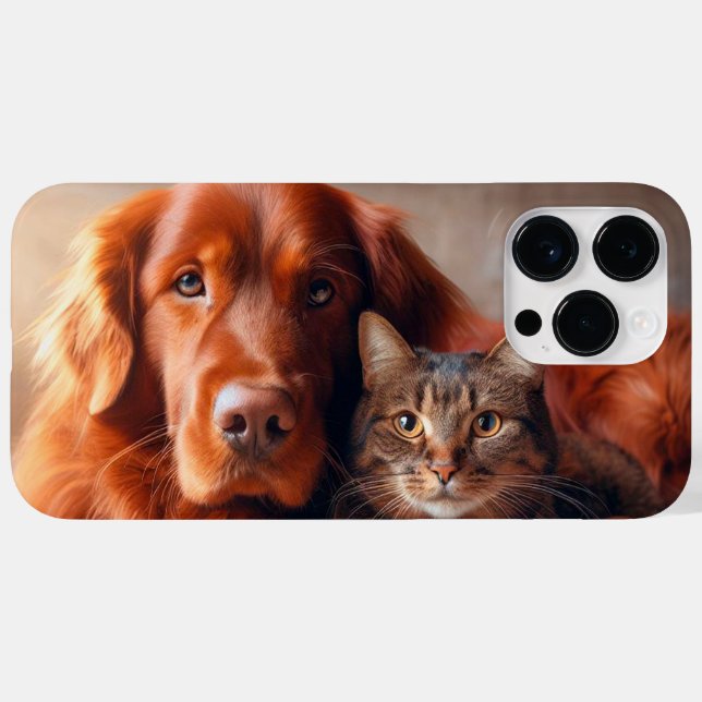 Hund und Katze Case-Mate iPhone Hülle (Rückseite (Horizontal))