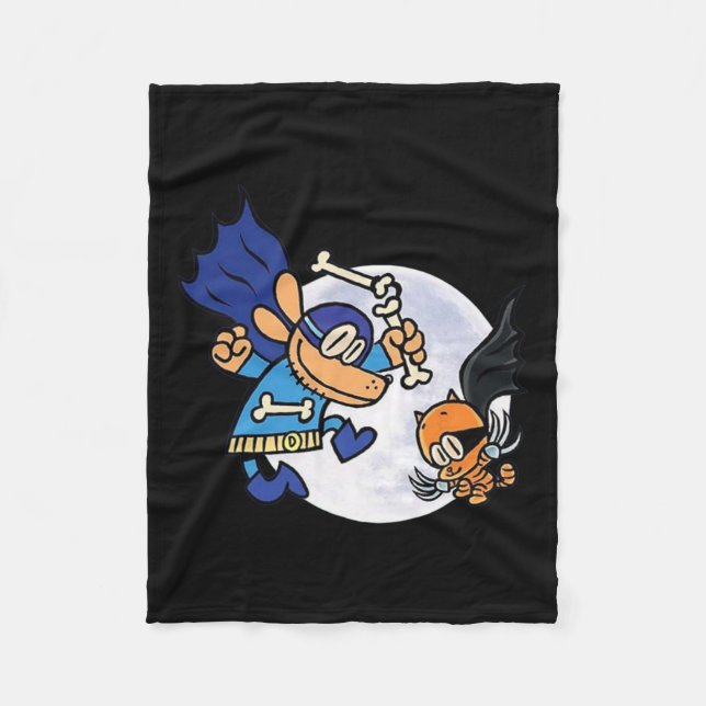 Hund und Katze für Kinder von wesentlicher Bedeutu Fleecedecke (Vorderseite)