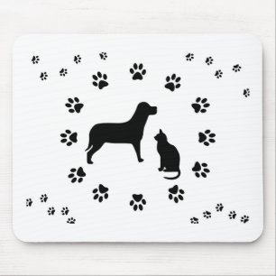 Hund und Katze Mousepad