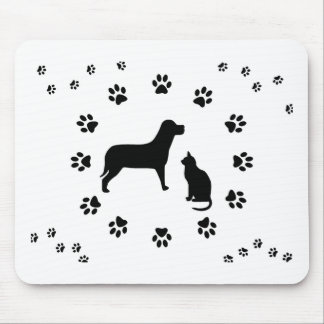Hund und Katze Mousepad
