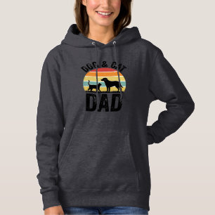 Hund und Katze Papa Vintage Haustierliebhaber-Shir Hoodie