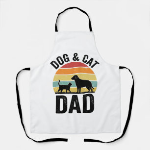 Hund und Katze Papa Vintage Haustierliebhaber-Shir Schürze