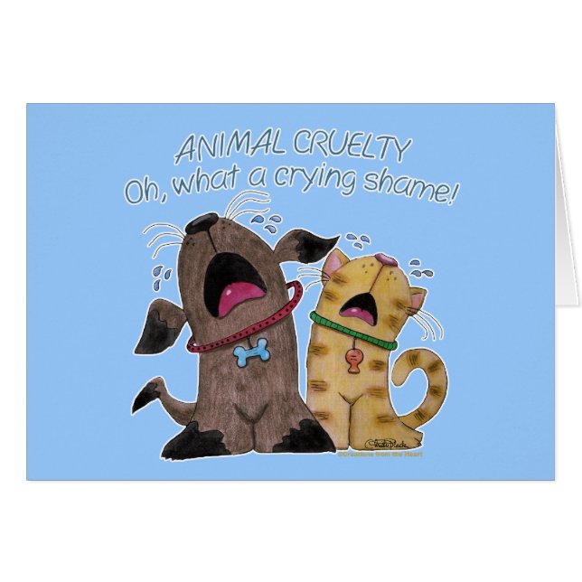 Hund und Katze weinen - Was für eine Schande (Vorderseite (Horizontal))