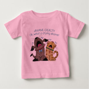 Hund und Katze weinen - Was für eine Schande Baby T-shirt