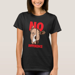Hund und Kuh Vegan und vegetarisch T-Shirt