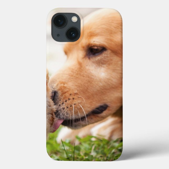 Hund und Küken Case-Mate iPhone Hülle (Rückseite)