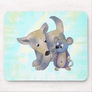 Hund und Maus Mousepad