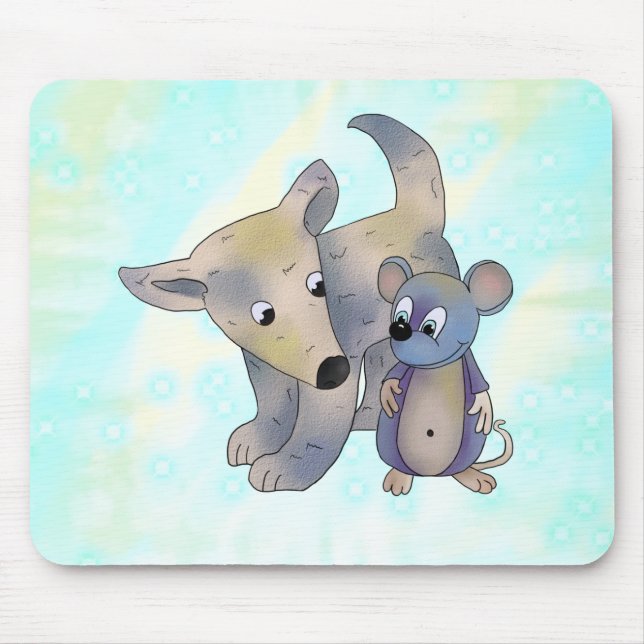 Hund und Maus Mousepad (Vorne)