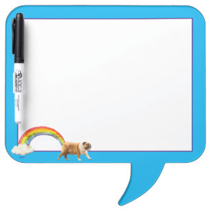 Hund und Rainbow Graffiti Memoboard