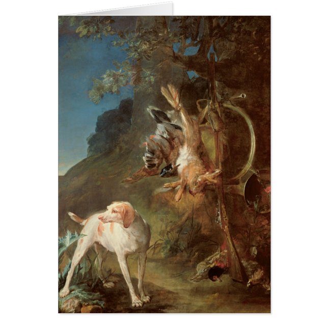 Hund und Spiel, 1730 (Vorne)