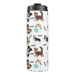 Hund und Woof Design-Thermalbecher Thermosbecher