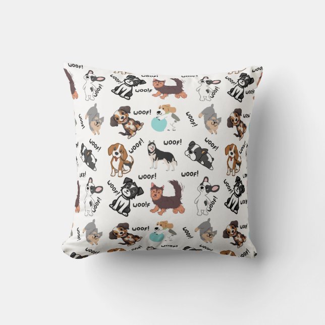 Hund und Wuff Kissen (Vorderseite)