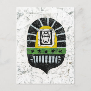 Hund unter der Bridge-Postkarte Postkarte