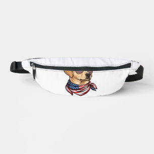 Hund Usa Flag Sonnenbrille Bandana Bauchtasche