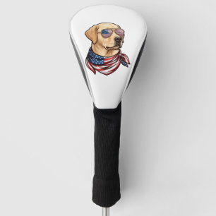 Hund Usa Flag Sonnenbrille Bandana Golf Headcover