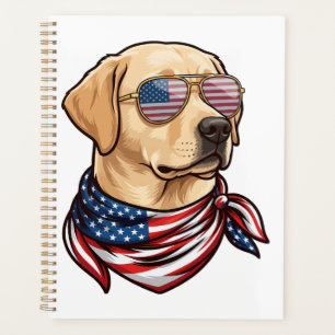 Hund Usa Flag Sonnenbrille Bandana Planer