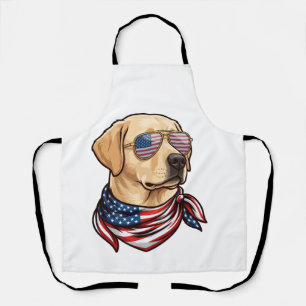Hund Usa Flag Sonnenbrille Bandana Schürze