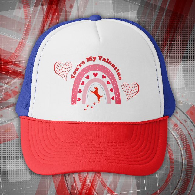 Hund Valentine - Du bist mein Valentin | Truckerkappe (Von Creator hochgeladen)