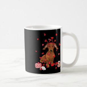 Hund Valentine Geschenk Niedliche Dackel Valentins Kaffeetasse