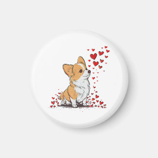 Hund Valentine Niedlich Corgi Valentine s Day Magnet