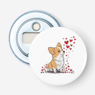 Hund Valentinstag Cute Corgi Valentinstag Flaschenöffner