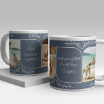 Hund Vater 3 Vertikales Foto Liebende Worte Person Jumbo-Tasse<br><div class="desc">Gigant Foto Geschenk Tasse für einen Hundevater von der besten Freundin des Menschen - oder es ist genauso einfach für jeden anderen nahen Freund oder Verwandten zu personalisieren. Die Fotovorlage zeigt 3 Ihrer bevorzugten Fotos im vertikalen Format mit abgerundeten Ecken an. Geschrieben mit liebevoller Formulierung in klarer, handgeschriebener Schrift, die...</div>