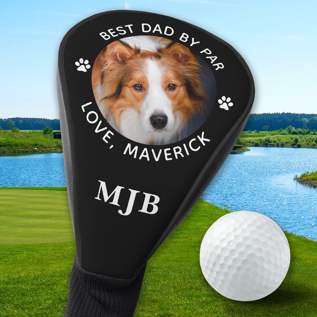 Hund Vater Benutzerdefiniertes Foto Modernes Perso Golf Headcover (Von Creator hochgeladen)